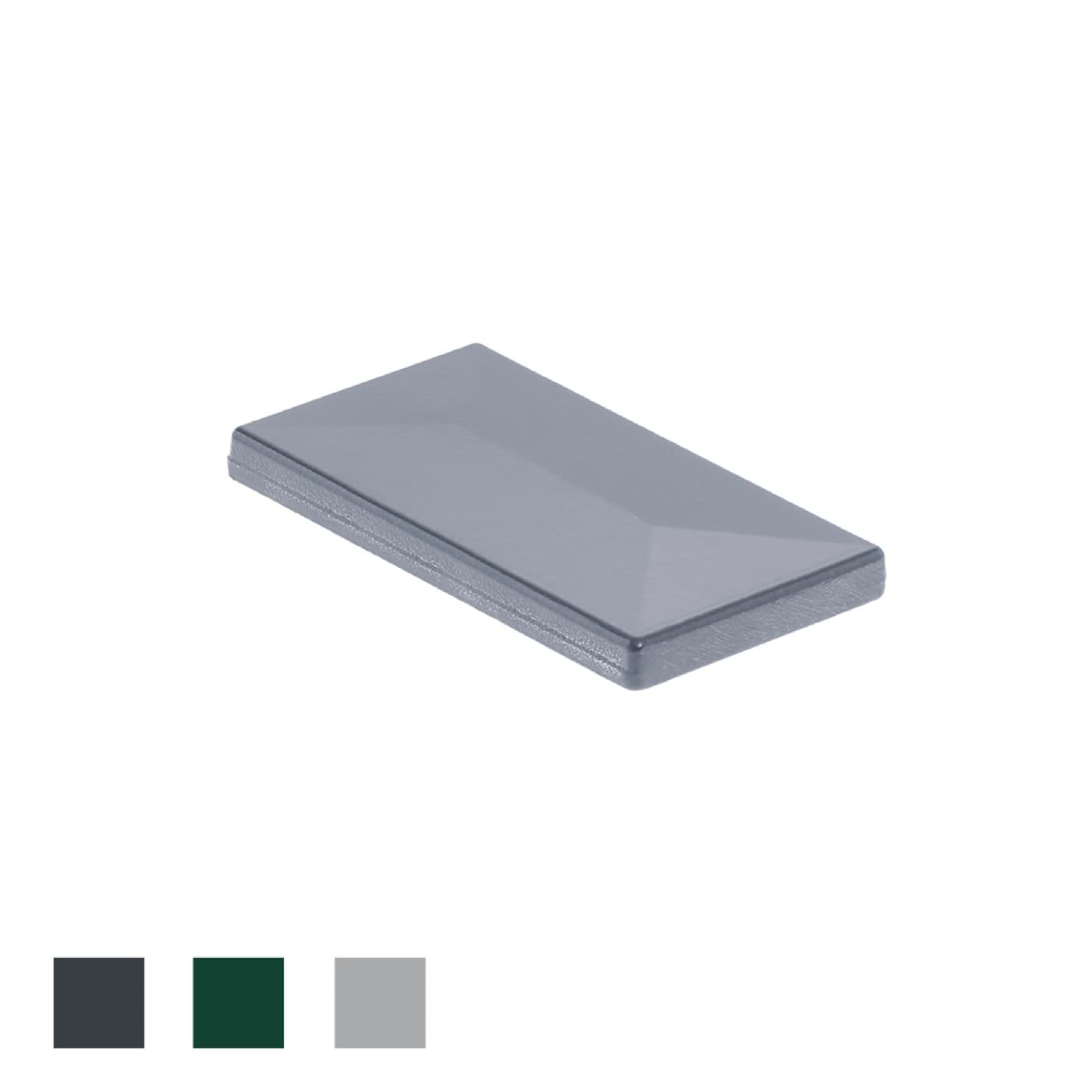 Pfostenkappe 60 x 40 Aluminium – Bild 1 von 2